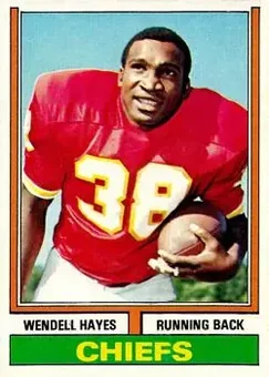 1974 Topps #244 - Wendell Hayes - Kansas City Chiefs