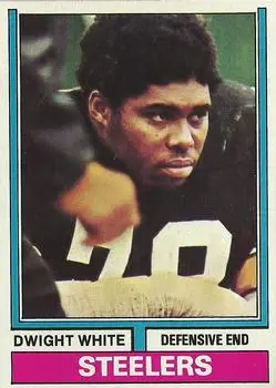 1974 Topps #246 - Dwight White - Pittsburgh Steelers