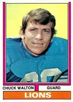 1974 Topps #249 - Chuck Walton - Detroit Lions