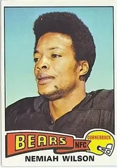 1975 Topps #252 - Nemiah Wilson - Chicago Bears
