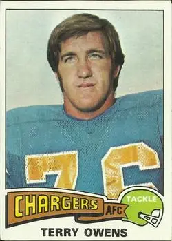 1975 Topps #256 - Terry Owens - San Diego Chargers