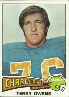 1975 Topps #256 - Terry Owens - San Diego Chargers