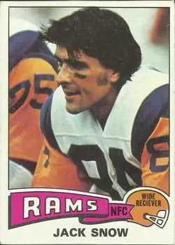 1975 Topps #258 - Jack Snow - Los Angeles Rams
