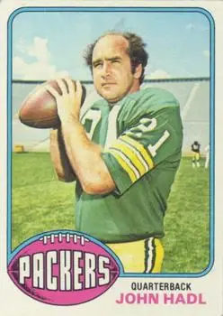 1976 Topps #222 - John Hadl - Green Bay Packers