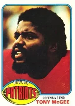 1976 Topps #224 - Tony McGee - New England Patriots