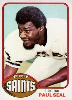 1976 Topps #228 - Paul Seal - New Orleans Saints - Front