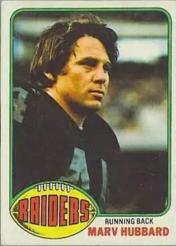 1976 Topps #234 - Marv Hubbard - Oakland Raiders - Front