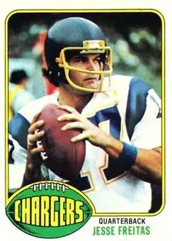 1976 Topps #237 - Jesse Freitas - San Diego Chargers