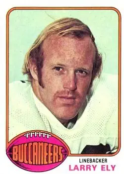 1976 Topps #243 - Larry Ely - Tampa Bay Buccaneers - Front 1976 Topps #243 - Larry Ely - Tampa Bay Buccaneers - Front