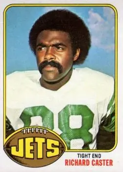 1976 Topps #244 - Richard Caster - New York Jets