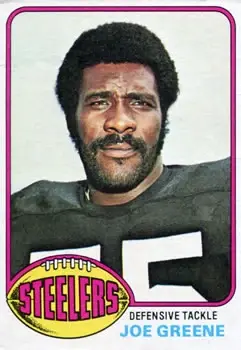 1976 Topps #245 - Joe Greene - Pittsburgh Steelers - Front