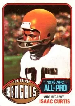 1976 Topps #250 - Isaac Curtis - Cincinnati Bengals 1976 Topps #250 - Isaac Curtis - Cincinnati Bengals