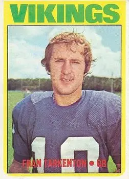 1972 Topps #225 - Fran Tarkenton - Minnesota Vikings