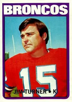1972 Topps #226 - Jim Turner - Denver Broncos - Front