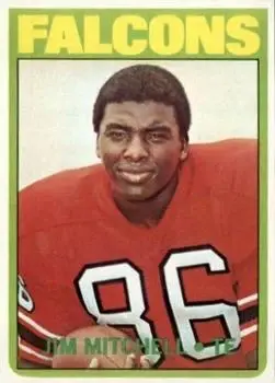 1972 Topps #227 - Jim Mitchell - Atlanta Falcons