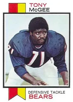 1973 Topps #228 - Tony McGee - Chicago Bears 1973 Topps #228 - Tony McGee - Chicago Bears
