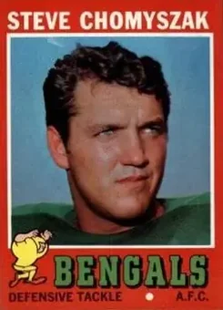 1971 Topps #252 - Steve Chomyszak - Cincinnati Bengals