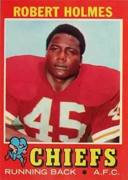 1971 Topps #254 - Robert Holmes - Kansas City Chiefs - Front