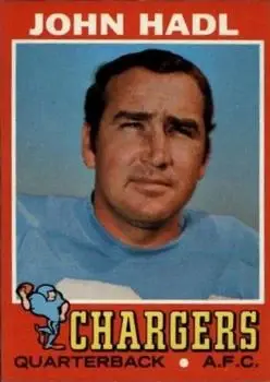 1971 Topps #255 - John Hadl - San Diego Chargers