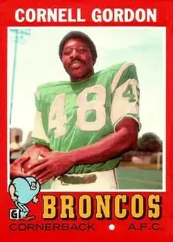 1971 Topps #256 - Cornell Gordon - Denver Broncos