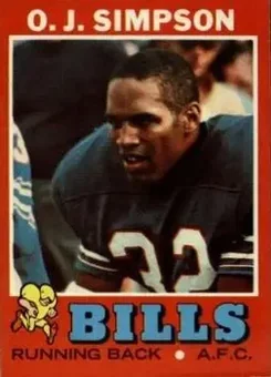 1971 Topps #260 - O.J. Simpson - Buffalo Bills