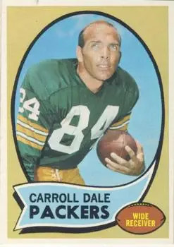 1970 Topps #232 - Carroll Dale - Green Bay Packers - Front