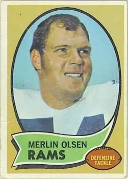 1970 Topps #237 - Merlin Olsen - Los Angeles Rams