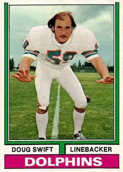 1974 Topps #251 - Doug Swift - Miami Dolphins