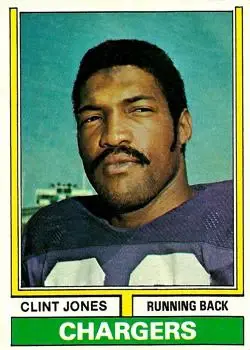 1974 Topps #254 - Clint Jones - San Diego Chargers