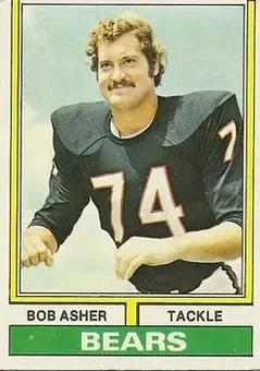 1974 Topps #256 - Bob Asher - Chicago Bears