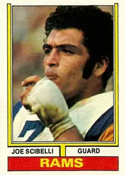 1974 Topps #257 - Joe Scibelli - Los Angeles Rams - Front