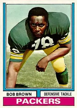 1974 Topps #266 - Bob Brown - Green Bay Packers - Front