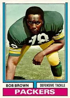 1974 Topps #266 - Bob Brown - Green Bay Packers 1974 Topps #266 - Bob Brown - Green Bay Packers