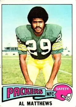 1975 Topps #261 - Al Matthews - Green Bay Packers