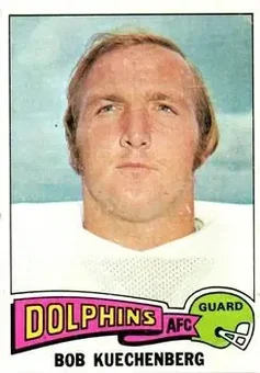 1975 Topps #262 - Bob Kuechenberg - Miami Dolphins