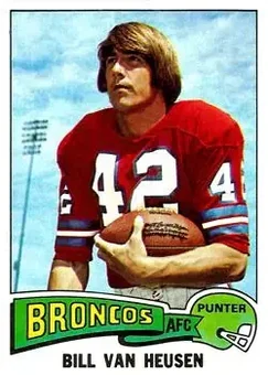 1975 Topps #267 - Bill Van Heusen - Denver Broncos
