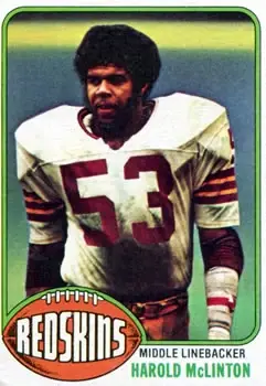 1976 Topps #251 - Harold McLinton - Washington Redskins - Front