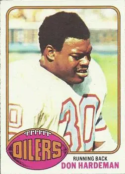 1976 Topps #254 - Don Hardeman - Houston Oilers - Front