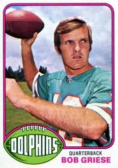 1976 Topps #255 - Bob Griese - Miami Dolphins 1976 Topps #255 - Bob Griese - Miami Dolphins
