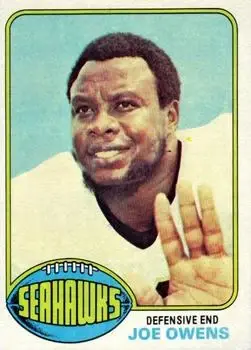 1976 Topps #259 - Joe Owens - Seattle Seahawks - Front