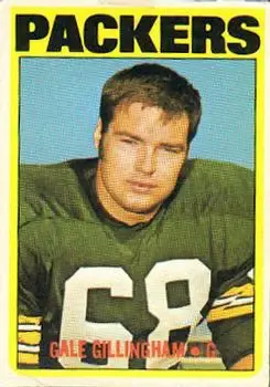 1972 Topps #231 - Gale Gillingham - Green Bay Packers