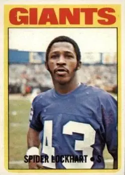 1972 Topps #233 - Spider Lockhart - New York Giants