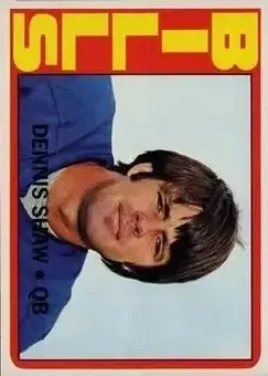 1972 Topps #238 - Dennis Shaw - Buffalo Bills