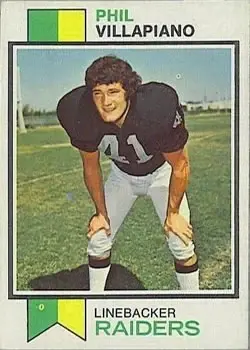 1973 Topps #235 - Phil Villapiano - Oakland Raiders - Front