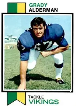 1973 Topps #239 - Grady Alderman - Minnesota Vikings