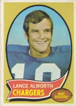 1970 Topps #240 - Lance Alworth - San Diego Chargers - Front