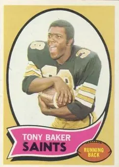 1970 Topps #243 - Tony Baker - New Orleans Saints