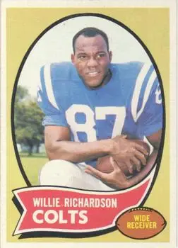 1970 Topps #246 - Willie Richardson - Baltimore Colts - Front