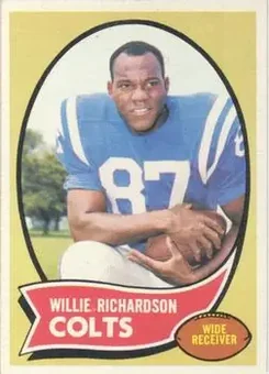 1970 Topps #246 - Willie Richardson - Baltimore Colts