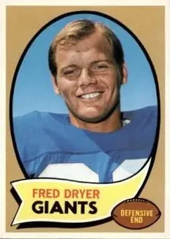 1970 Topps #247 - Fred Dryer - New York Giants